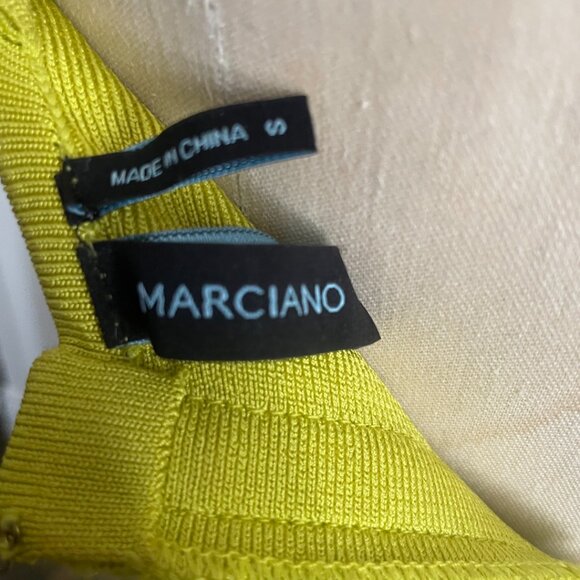 Neon Yellow Bandage Bodycon Dress - Picture 10 of 10